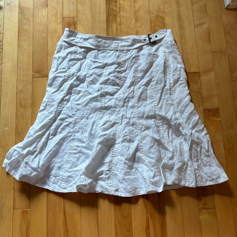 y2k Elegant White Women's Midi Skirt